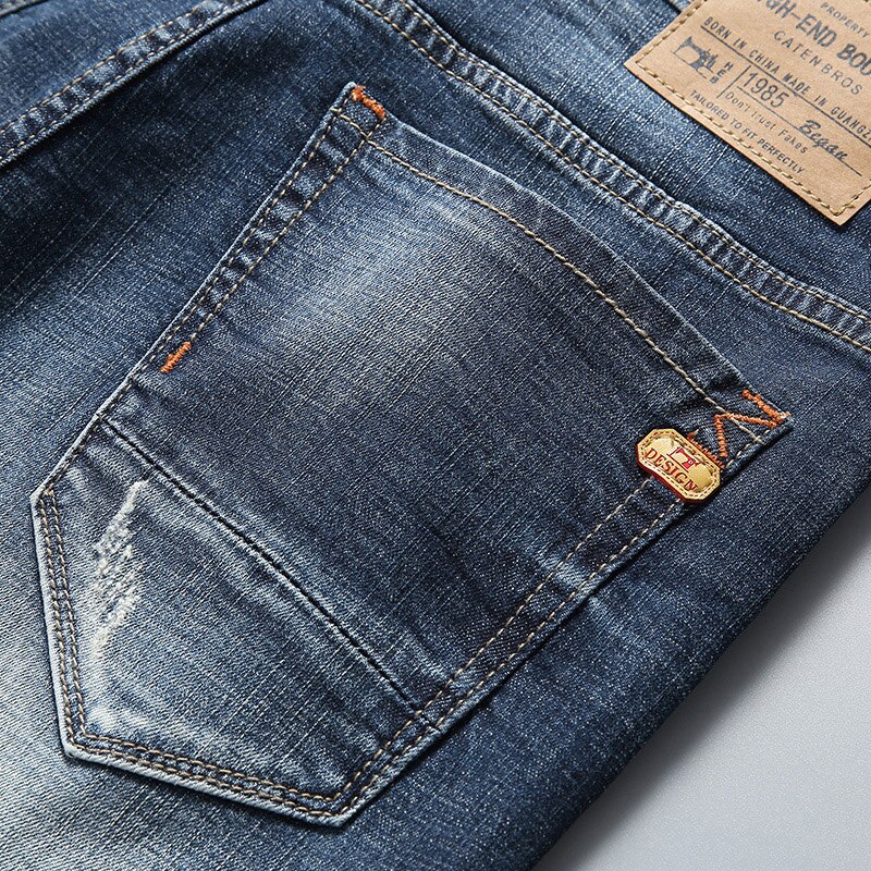 Zomer Elastische Denim Shorts Kleding Mannen Stretch Korte Jeans Casual 98% Katoen