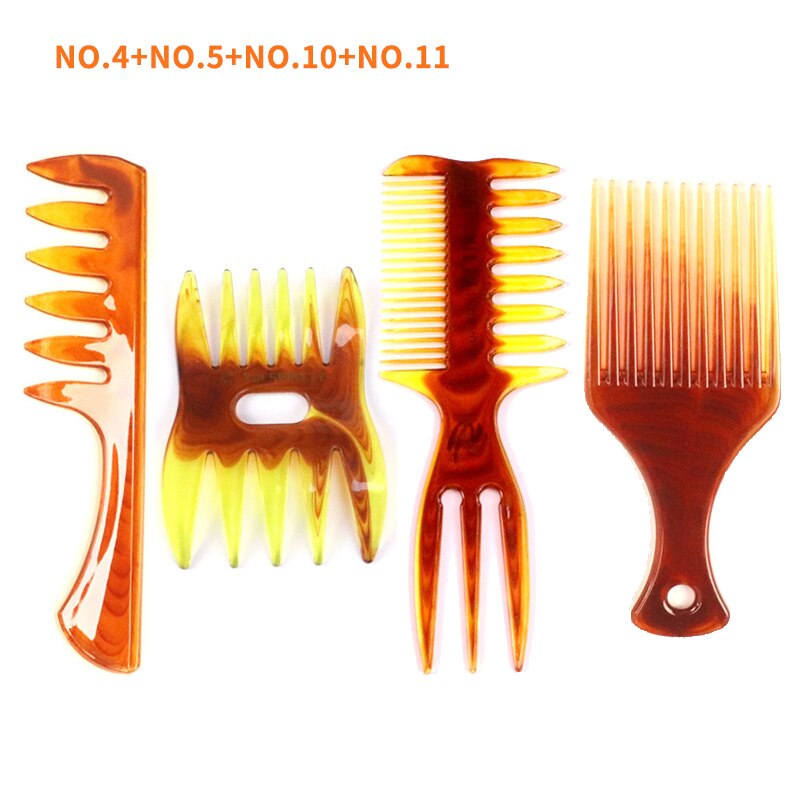 Conjunto de peines de pelo Retro para hombre, peine de Pelo Liso para Estilismo de salón de peluquería , herramienta de estilo de peluquería para barbero: NO4 5 10 11