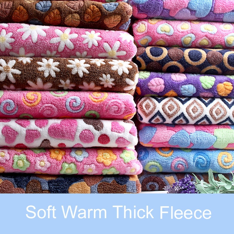 Fleeced flanell tyg dubbelsidig korall fleece mjuk varm baby plysch lakan tyg sammetsfilt tyg 160*50cm