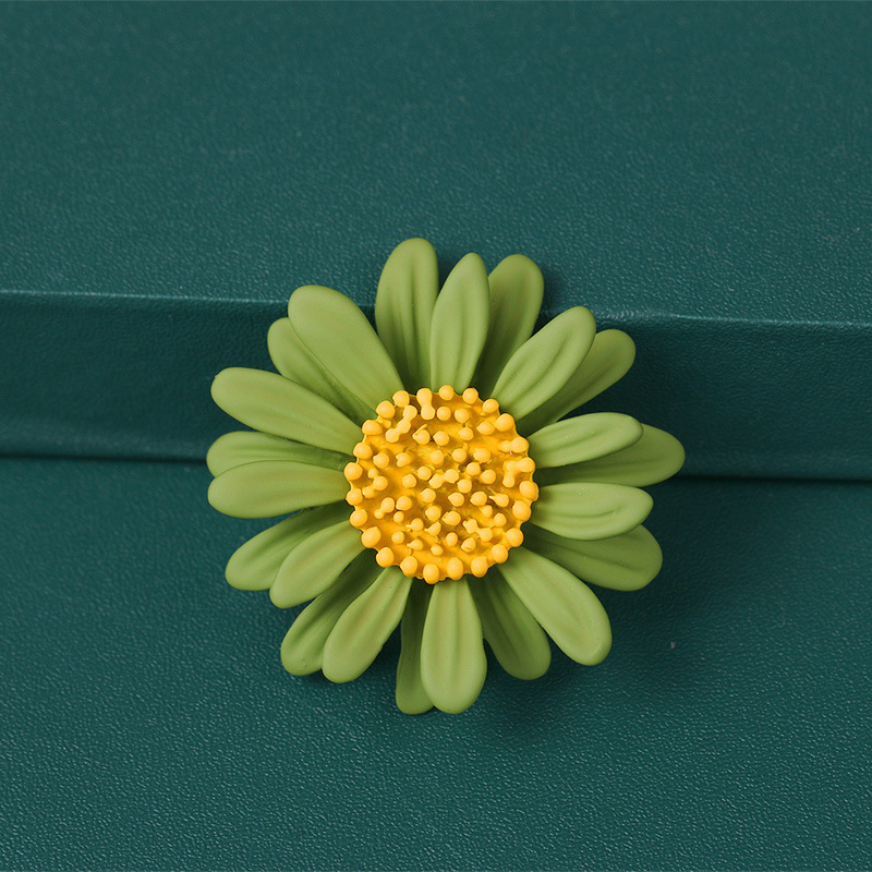 Fun Daisy Bee Broche Jas Meisje Insect Bloem Zonnebloem Strass Pin Accessoire Broches: GN