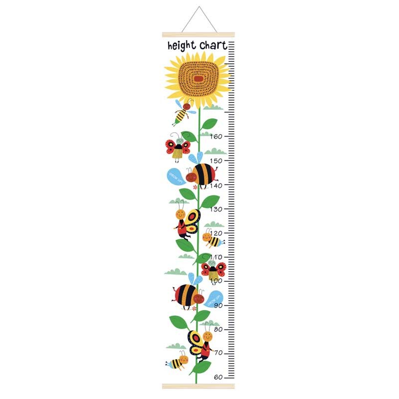 Children's Room Home Wall Decoration Nordic Children Canvas Height Ruler Kids Growth Size Chart Height Ruler Measuring Ruler: G