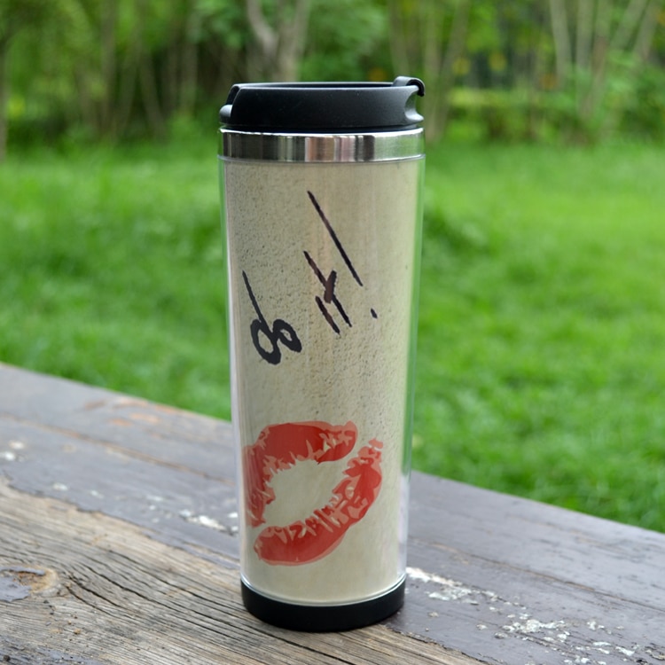 Reizen mok adversing mok voor DIY, rosy lips koffie mok kan met uw logo cup met goede gratis bezorging