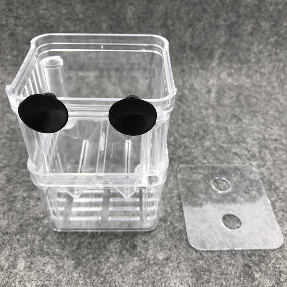 1PCS Multifunctional Transparent Small Fish Tank Breeding Isolation Box Aquarium Feeding Box Incubator Pet Farm Supplies