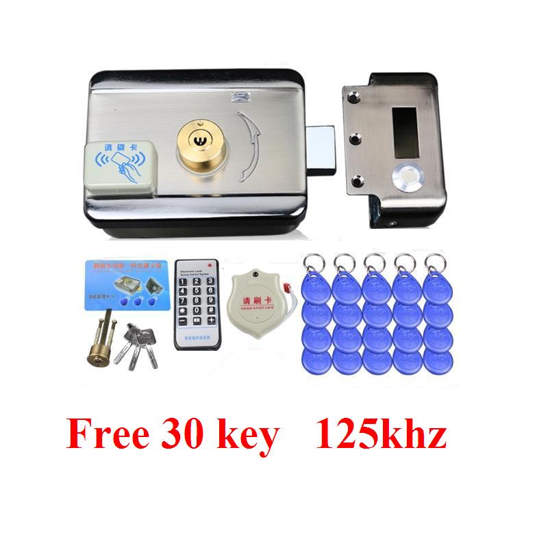 30 pièces étiquettes à puce porte et porte serrure système de contrôle d'accès électronique intégré RFID ID lecteur porte jante serrure pour interphone: ID Bidirectional   D