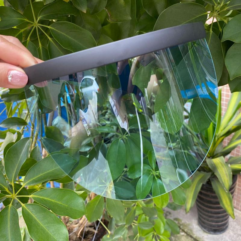 Oversized Exaggerated Visor Wrap Shield Large Mirror Sun Glasses Camping Half Face Shield Guard Protector Face Mask Goggles