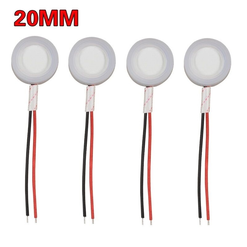 4 szt. 20mm ultrasoniczny dyfuzor dyski ceramiczne nawilżacza z drutem i pierścieniem uszczelniającym