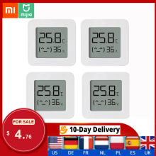4 stk mi xiaomi bt termometer 2 trådløst håndteret smart elektrisk digitalt hygrometer fugtsensor arbejde med mijia app batteri
