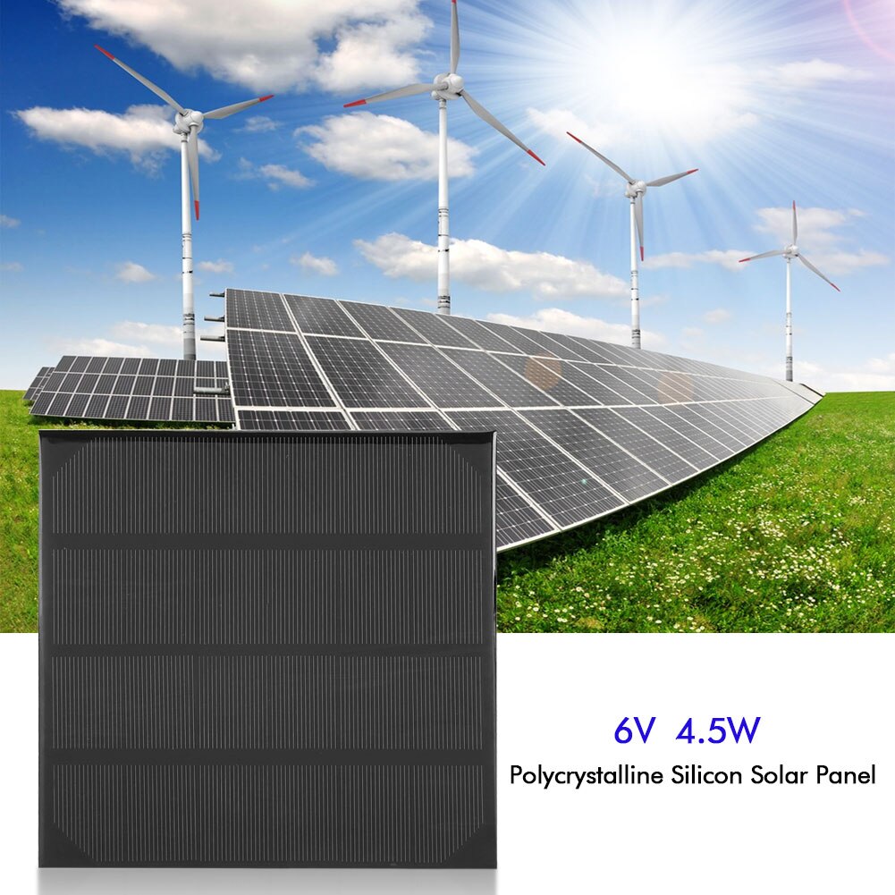 4.5 W 6 V Monokristallijn Silicium Zonnepaneel Module Mini Solar Charger Power Bank voor DIY Batterij 165x165