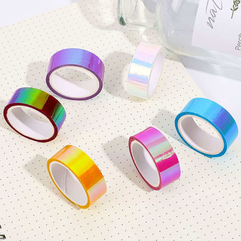 Papier Regenboogfilm Geleidelijke kleurverandering Decoratieve handaccount Kleur Handaccount Sticker Materiaal DIY Creatieve collage