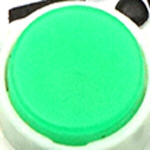 5 pezzi di pulsanti illuminati 12*12, rosso, giallo, blu, verde, bianco, portato, interruttore a sfioramento, pulsante, micro pulsante, normalmente aperto: verde leggero