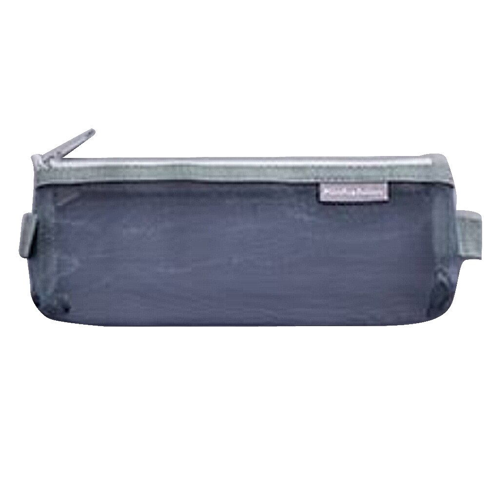 transparente bolsa con malla para cosméticos Los hombres de las mujeres bolsa de maquillaje de viaje cremallera organizador de almacenamiento de la bolsa, neceser, estuche para lavado: grey / L