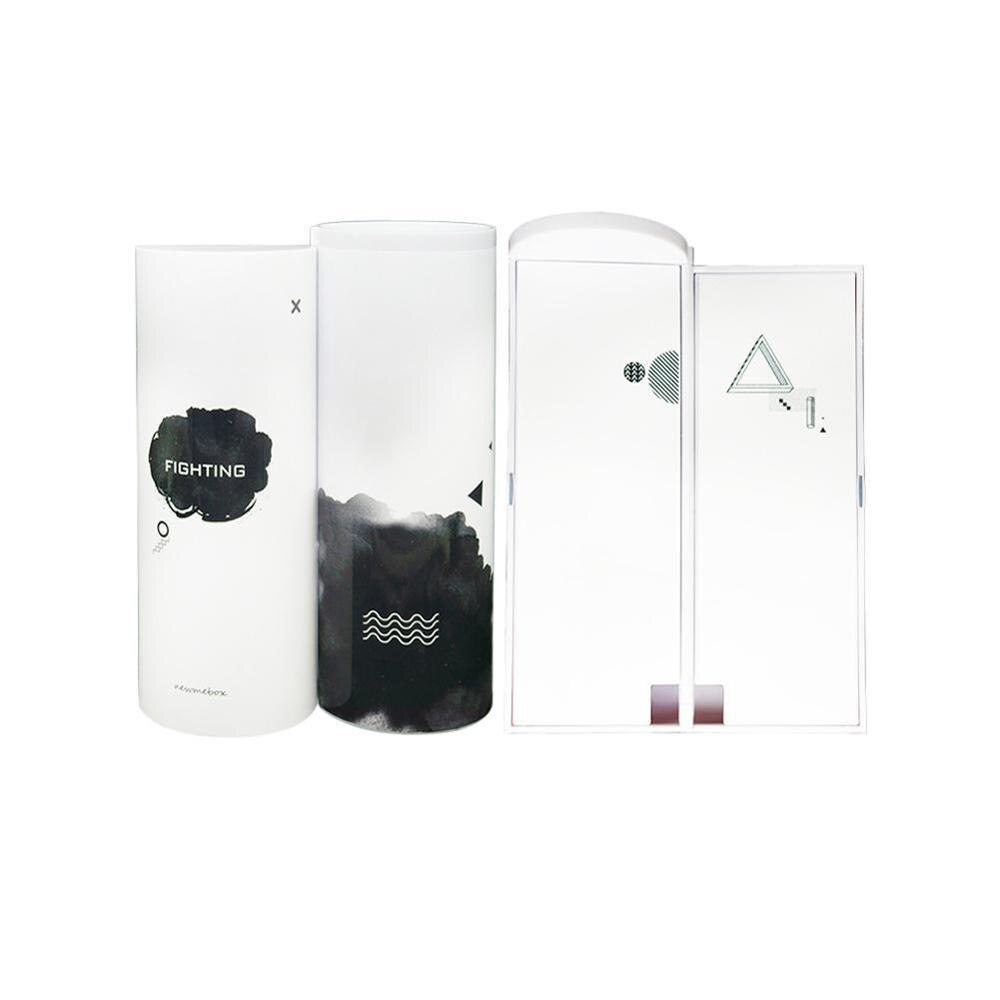 Kawaii Pencil Case Double Layer Pen Box With Mirror Calculator Whiteboard Pen Wiper For School Supplies Cosmetic case etui: D