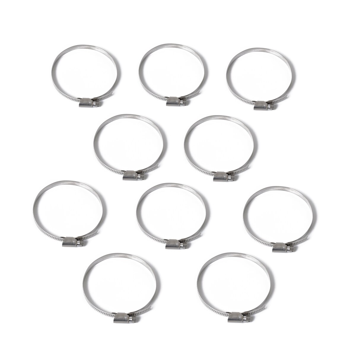 Stainless Steel Adjustable 70-90mm Range Worm Gear Hose Clamp Fuel Line Clamp For Plumbing Auto and Mechanical Applications