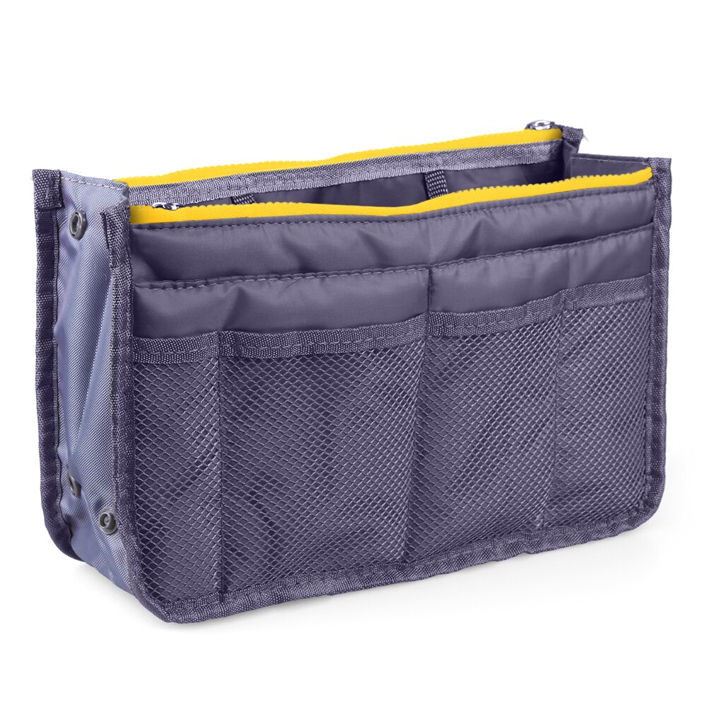 Multi-Pocket Purse Organizer Insert Bag Outdoor Travel Toiletry Cosmetic Bag Handbag Storage Pouch Outdoor Sports For Traveling