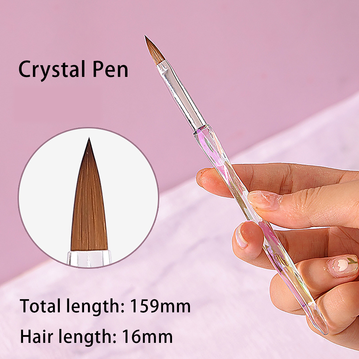 Juego de pinceles para uñas, herramientas de fototerapia, pinceles para pintar, dibujar y mejorar las uñas, Gel Uv, 8 unidades: Verde militar