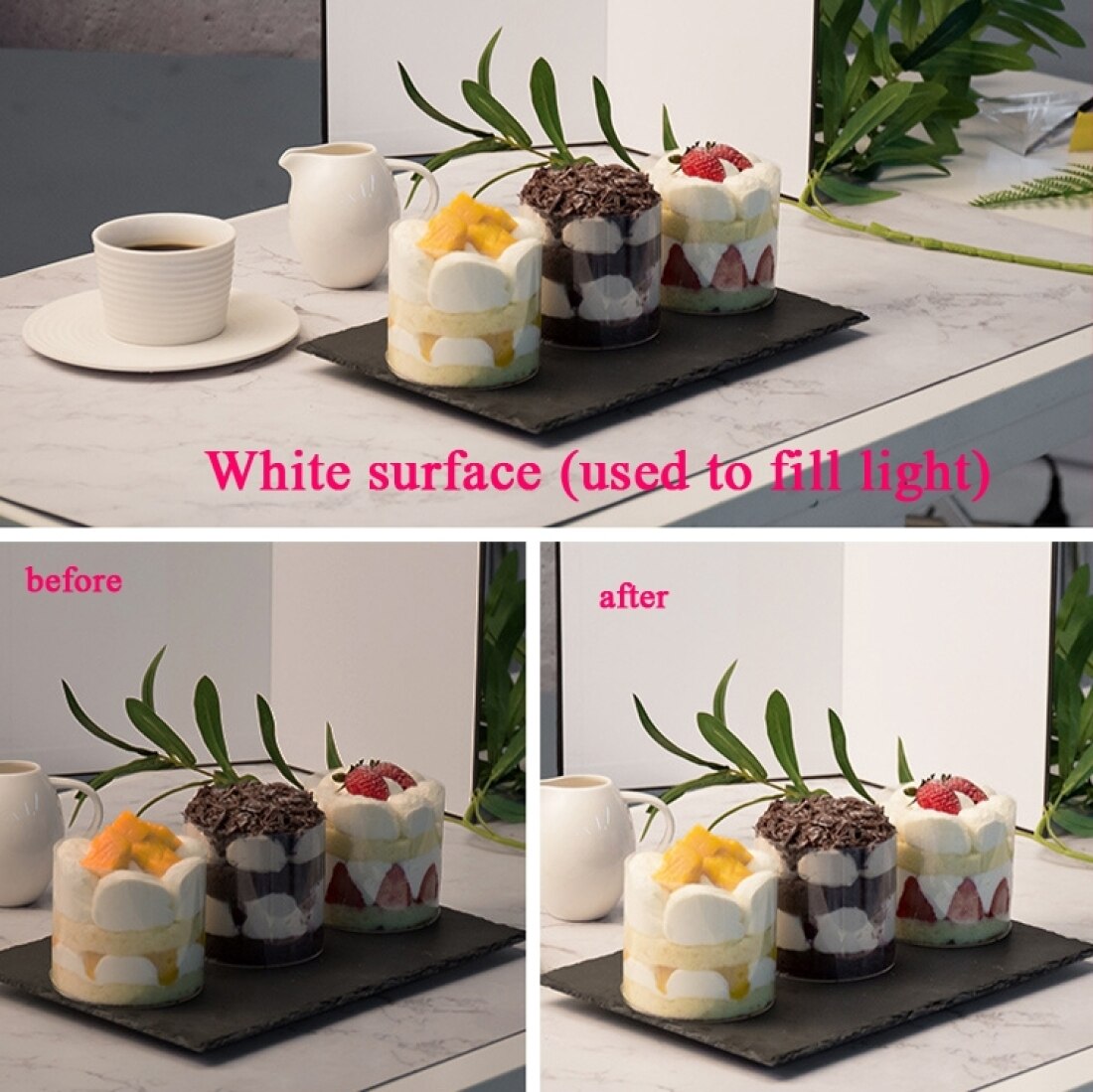 3 in 1 Photography Light Reflector Cardboard A4/A3 Light Diffuser Board Absorb Light Thick Reflective Paper For Still Life