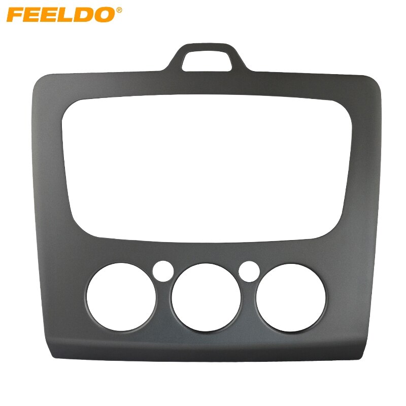 FEELDO Car Radio Stereo DVD Frame Fascia Dash Panel For Ford Focus MK2(05~07) into MK2.5(09~13) Stereo Conversion #HQ3091