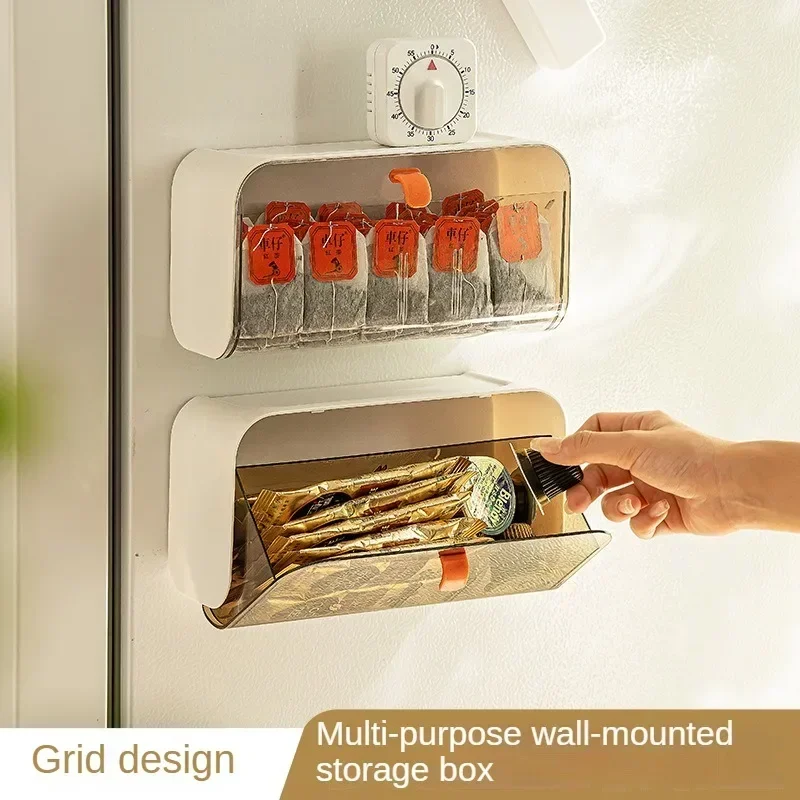 Toilet Storage Containers Wall Mounted Cotton Pad Storage Boxes Dustproof Bathroom Organizer Makeup Jewelry Holder Storage Box