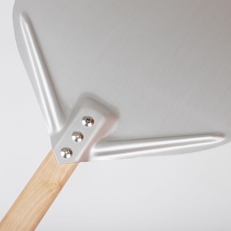 Pelle à Pizza 7/8/9 pouces, outils de cuisine Portable en aluminium, poignée en bois, poinçon de four transfert Anode péridurale poêle ronde antiadhésive