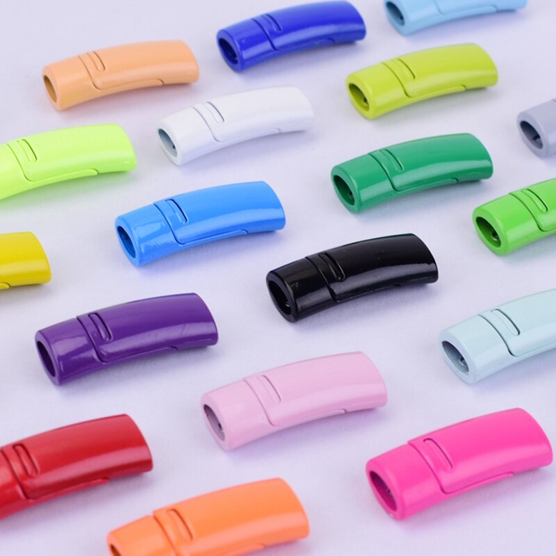 24 couleurs lacet boucle métal verrouillage lacets magnétique boucle accessoires métal dentelle serrure bricolage Sneaker Kits métal dentelle boucle