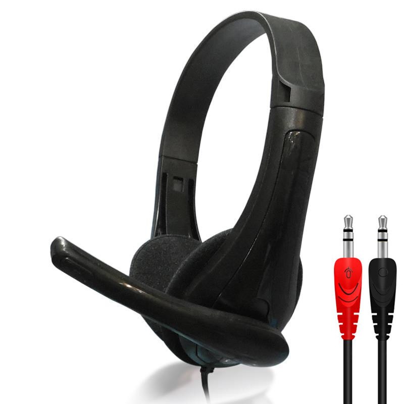 JTKE 3.5mm Over-ear Gaming Headphones Stereo Earphones Red Yellow Blue Headset With Microphone For Laptop PC Computer Tablet: black