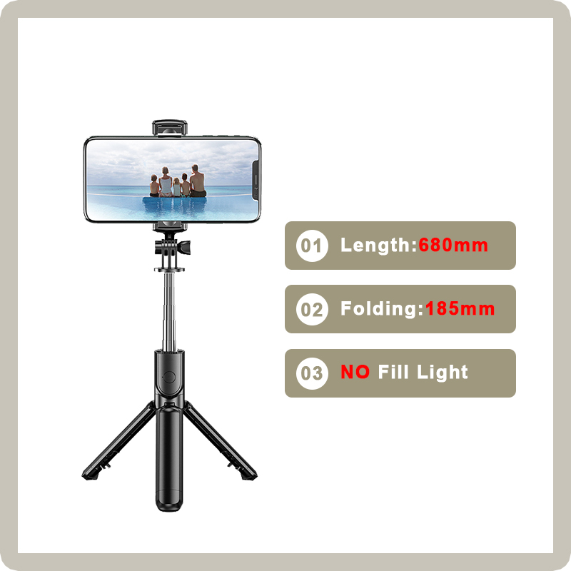 FANGTUOSI 2022 Mini Selfie Stick Bluetooth Tripod Monopod With Wireless Remote 360 Rotation Foldable stand For Phones: VIP