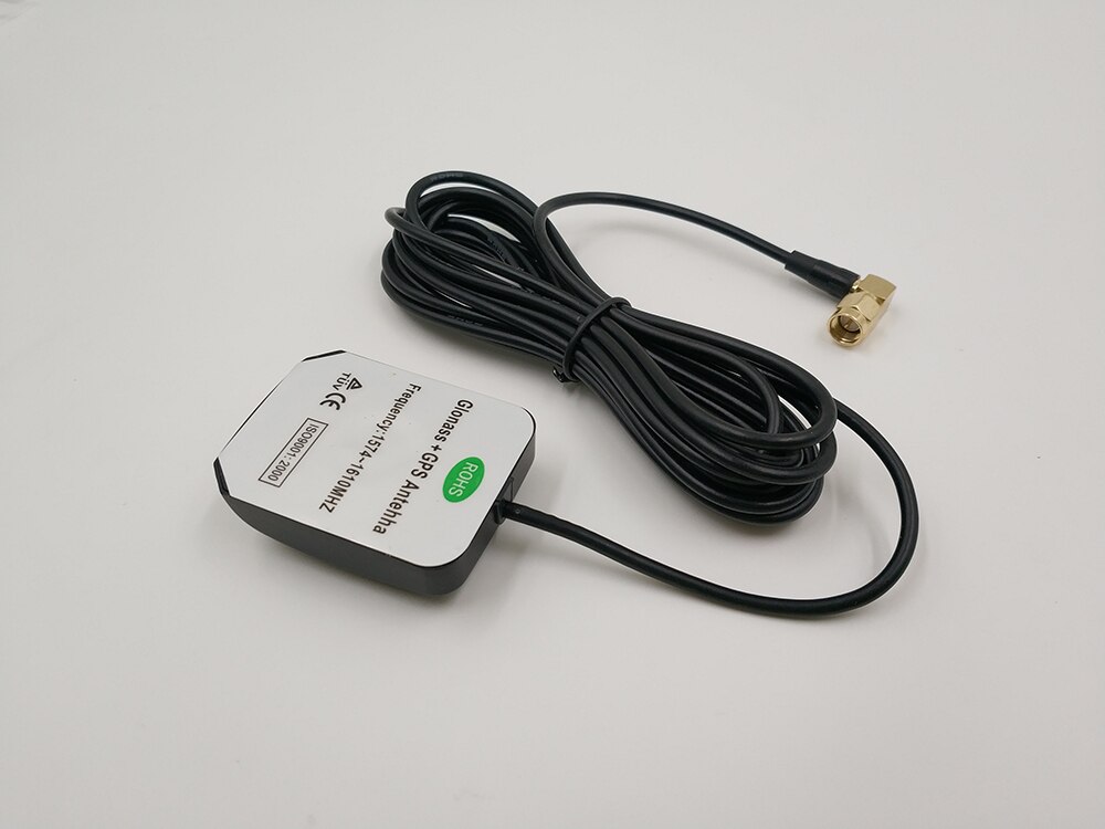 external GPS Glonass Dual antenna,high gian active patch ceramic antenna,GNSS antenna,SMA male Bend connector