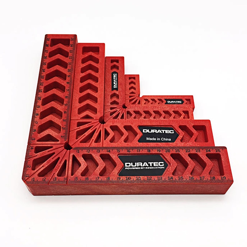 3" 4" 6" 8" 4PCS 90 Degree Right Angle Clamp L-square Holder Ruler Clamping Squares Woodworking Tools