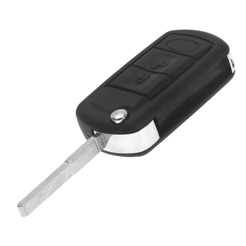 3 Knoppen Flip Key Fob Case Blade Case Vervanging Shell Cover Voor Land Rover Discovery Range Rover Auto Accessoires