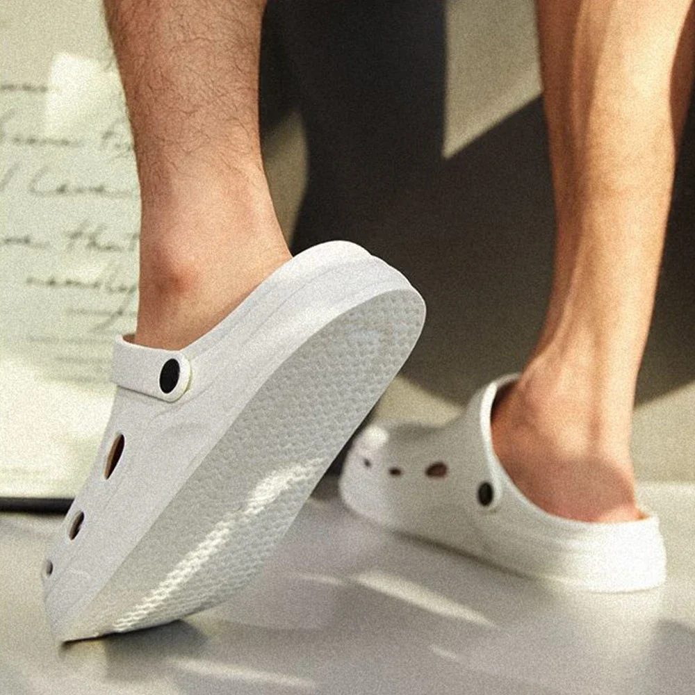 Sandalias de de verano, zapatillas impermeables, zapatos para hombre, toboganes para exteriores, calzado para jardín de suela blanda, zuecos, sandalias de playa EVA, Zapatillas de casa