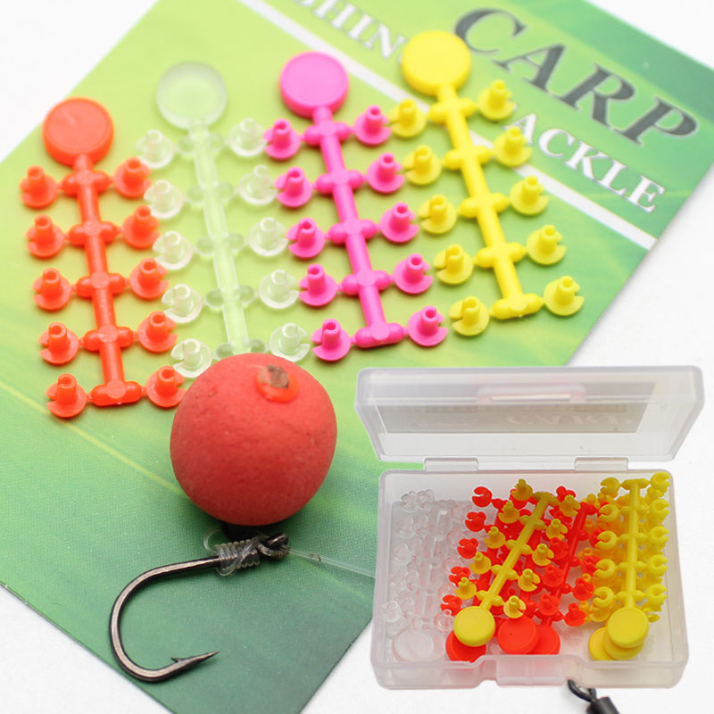 10 Kaarten Karpervissen Accessoires Haak Aas Floss Cap Vissen Karper Pop Up Boilies Stop Kralen Karper Pakken Rigs Aas stopper Tool