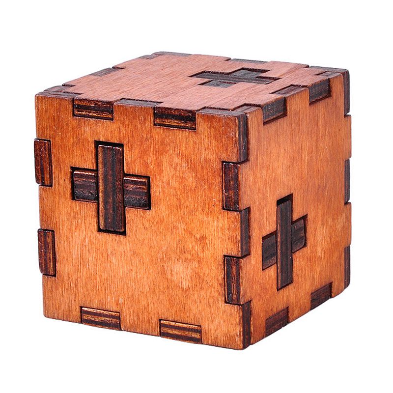 Drewniana zabawka ligence chińska gra łamigłówka 3D puzzle IQ dla dzieci dorosłych (M)