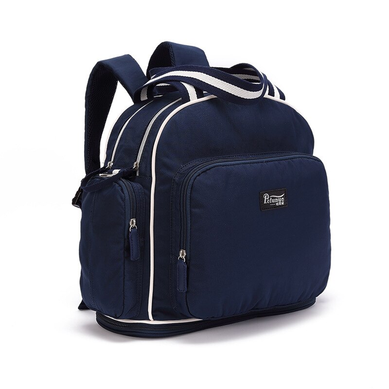 Sac à langer USB pour maman, sac à dos de de grande capacité pour bébé, sac de voyage de styliste pour soins de bébé: Dark Blue