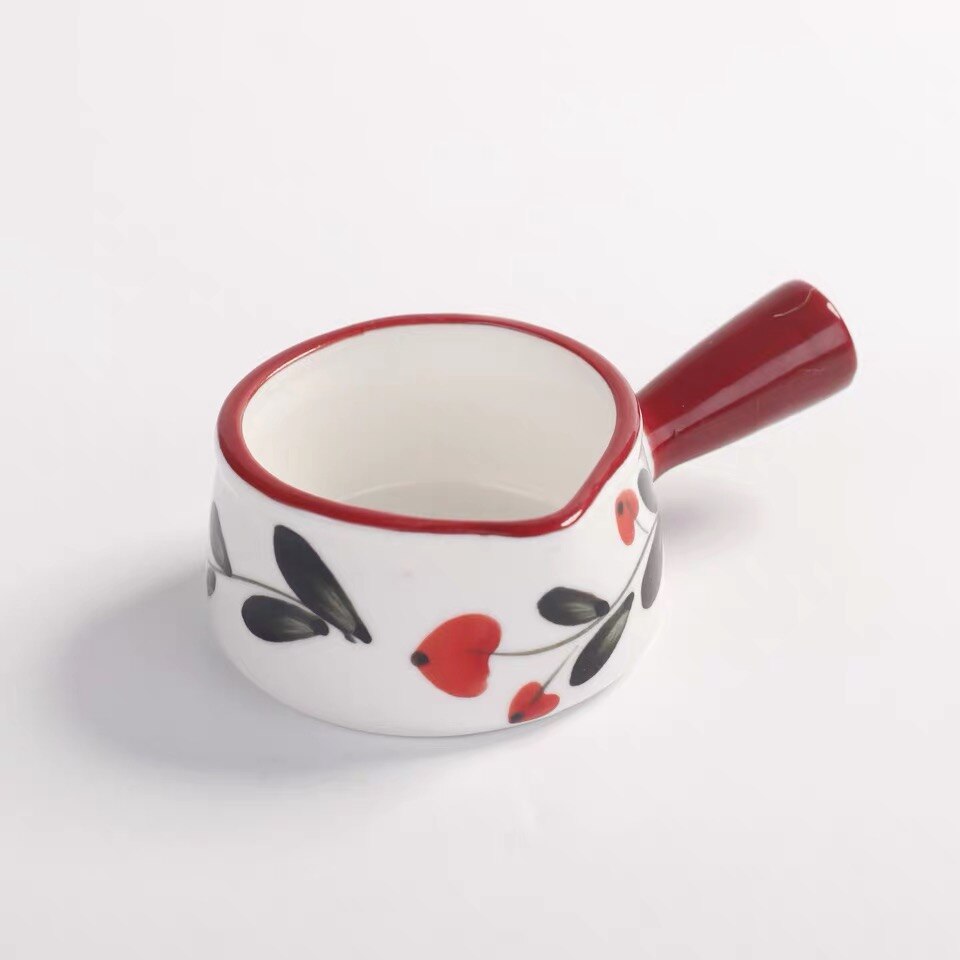 Japanische Keramik Hand bemalt Sauce Milch Krug Kaffee Container Tragbare Milch Topf mit Griff Küche Kochen Suppe Topf Geschirr: 50ml G