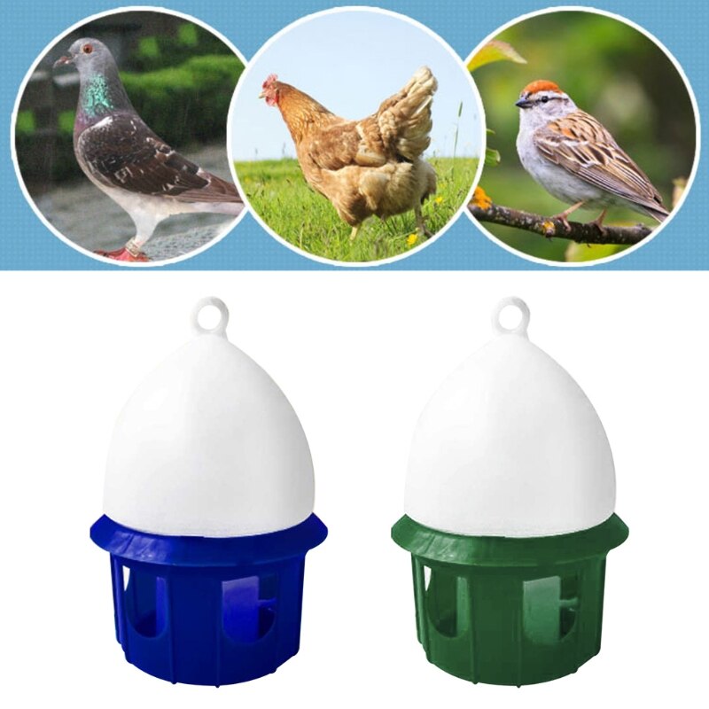 Plastic Vogels Drinker Duif Waterer Draagbare Vogel Water Feeder Duurzaam Automatische Water Container Pet Duiven Kip Drinker 4 8L