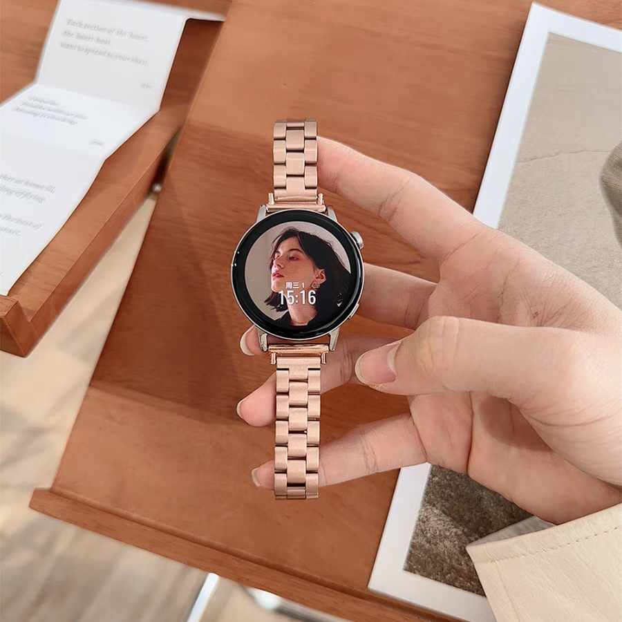 Roestvrijstalen Horlogeband Universele Riem Opvouwbare Veiligheidsgesp Voor Vrouwen Armband Strap 18Mm 20Mm 22Mm Horlogeband Accessoires 14: M / Blue pink