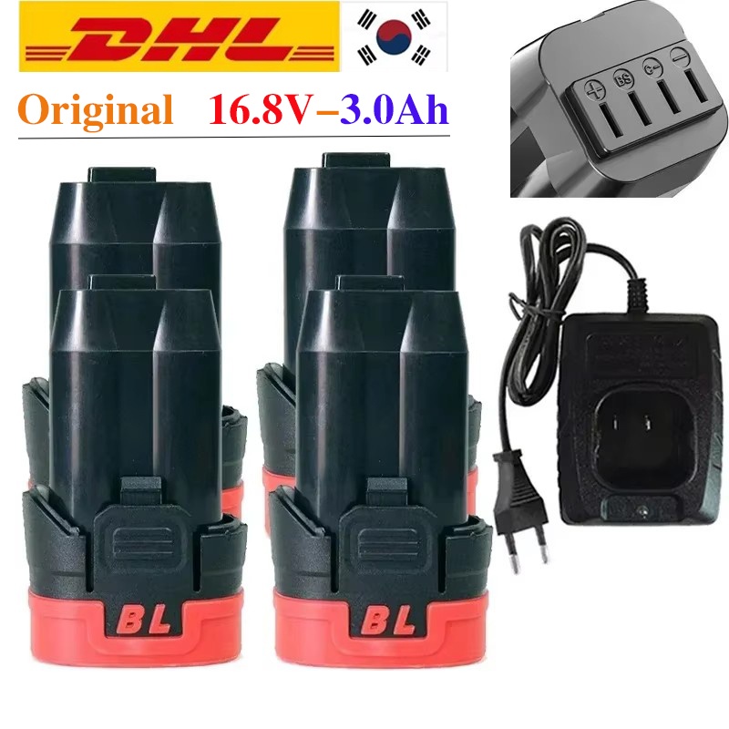 16,8 V 3,0 Ah li-ionbatterij geschikt voor borstelloze handboormachines, huishoudelijke elektrische schroevendraaiers, draadloze klopboormachines tikken