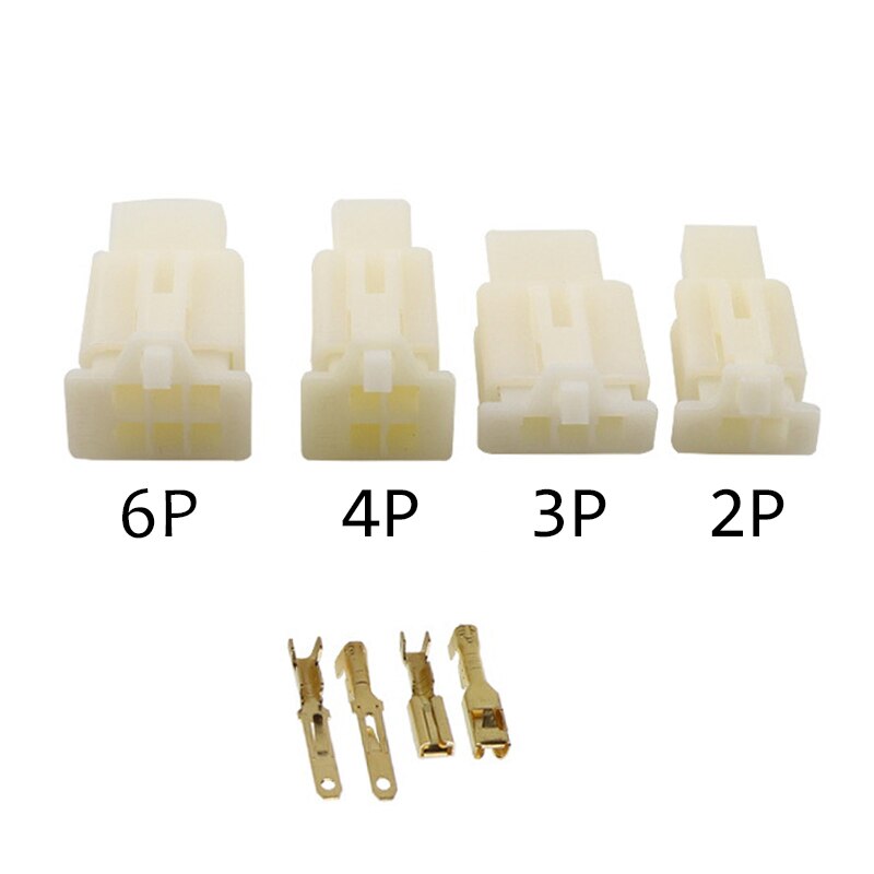 Kit de terminales de cableado eléctrico para coche, Kit de conectores de Cable macho y hembra Mayitr de 380 a 2/3/2,8 vías, 4/6 Uds.