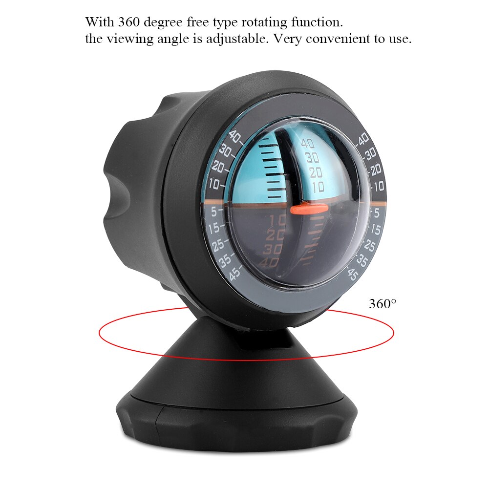 Car Vehicle Inclinometer Slope Indicator Meter Level Tilt Gauge Road Safety Instrument Meter Gauge Protractor Gradient Balancer