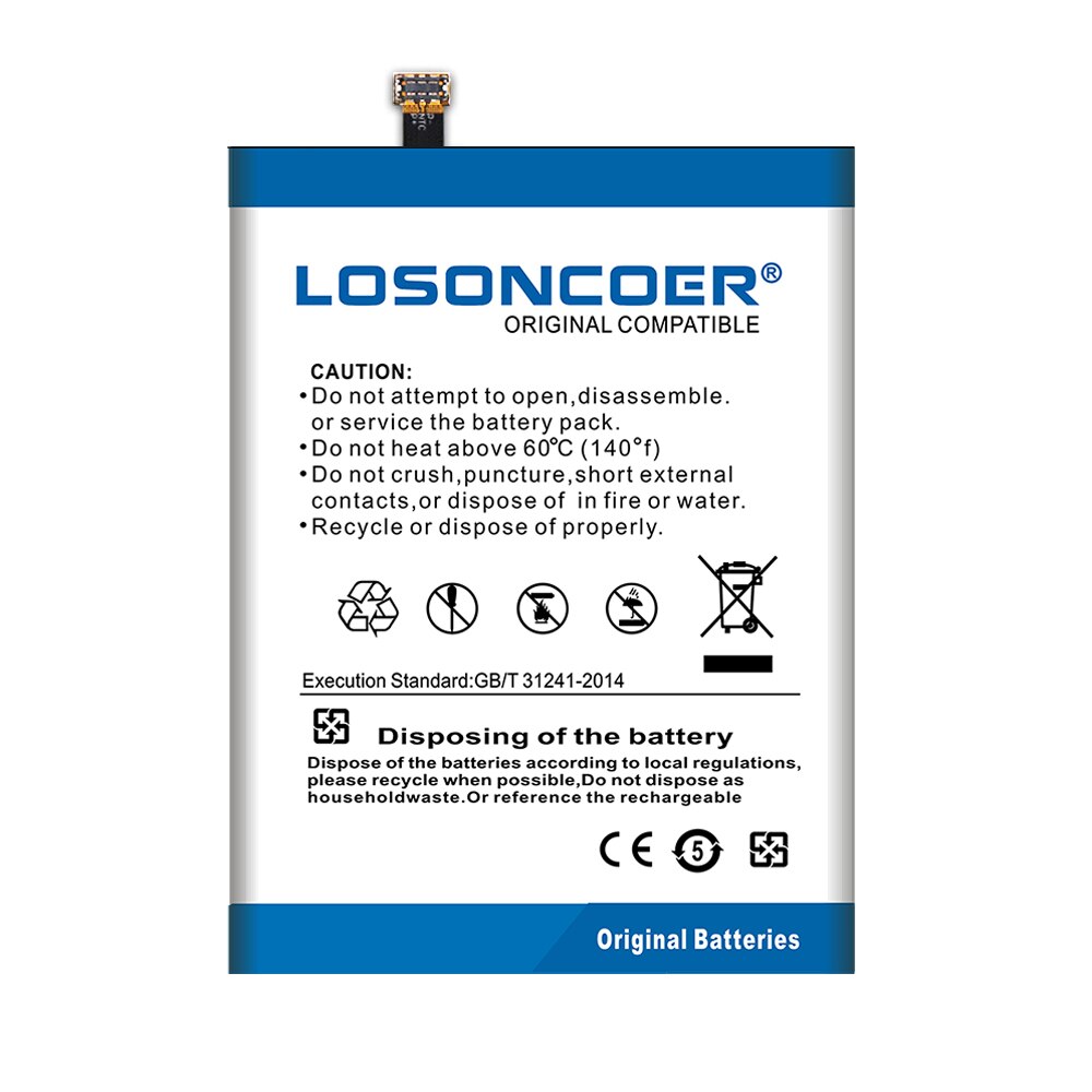 LOSONCOER-batería Original de 7800mAh, 726280P, BV6800, para Blackview BV6800 Pro, resistencia al agua IP68, MT6750T, 100%