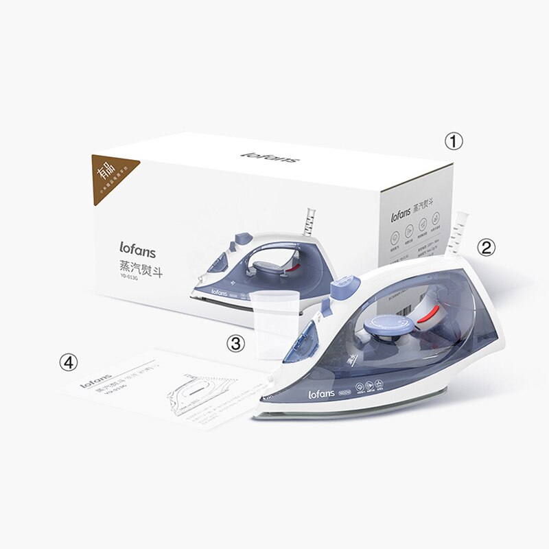 Lofans Electric Iron 1600W Portable Travel Steam Generator Mini Ironing Multifunction Adjustable