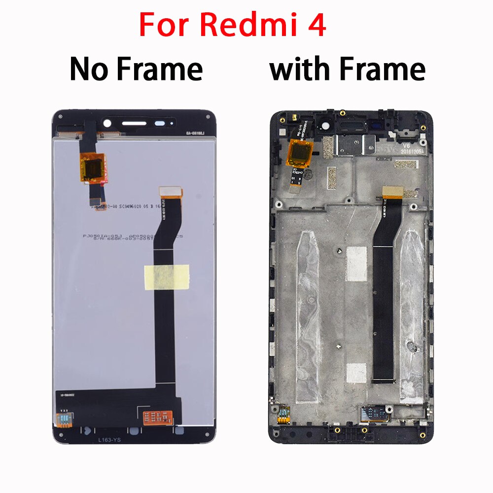 Original For Xiaomi Redmi 4 4A 4X LCD Display Touch Screen Digitizer with Frame For Redmi 4A 4X LCD Screen Assemble Repair Parts