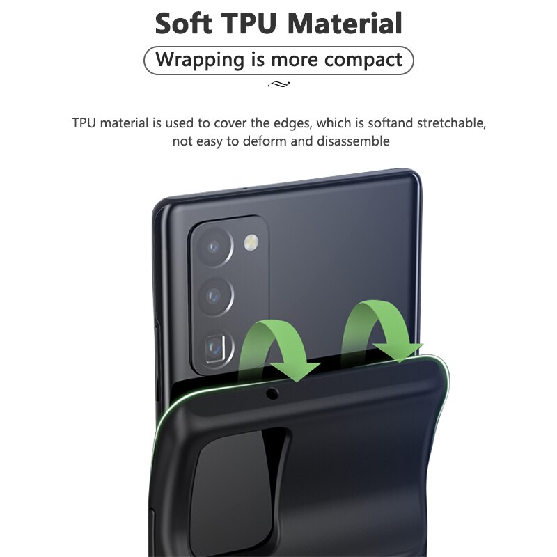 Funda de batería de 6000mAh para Samsung Galaxy Note 20, funda de carga Ultra Power Bank para Samsung Note 20