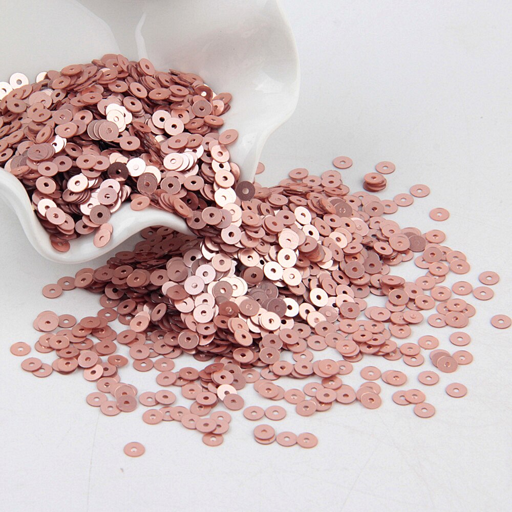 Paillette 4mm mat Sequin Pvc plat rond mat vernis Paillettes couture mariage artisanat femmes vêtements accessoires 20g