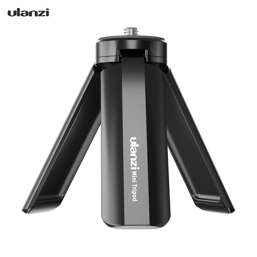 Ulanzi MT-15 Mini Handheld Tripod Portable Hand Grip Tripods Stand with 1/4 Extending Screw for Smartphone DSLR Action Cameras