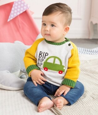 ¡Novedad de ! suéter de punto para otoño para bebé niña, prendas de vestir tejidas para niños, ropa de bebé vestimenta de manga larga: Yellow / 12 meses
