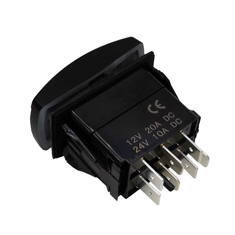 Turn Signal Switch 3 Position ON OFF ON Green Lamp Rocker Switch For 12V 24V Forklift Engineering Vehicles