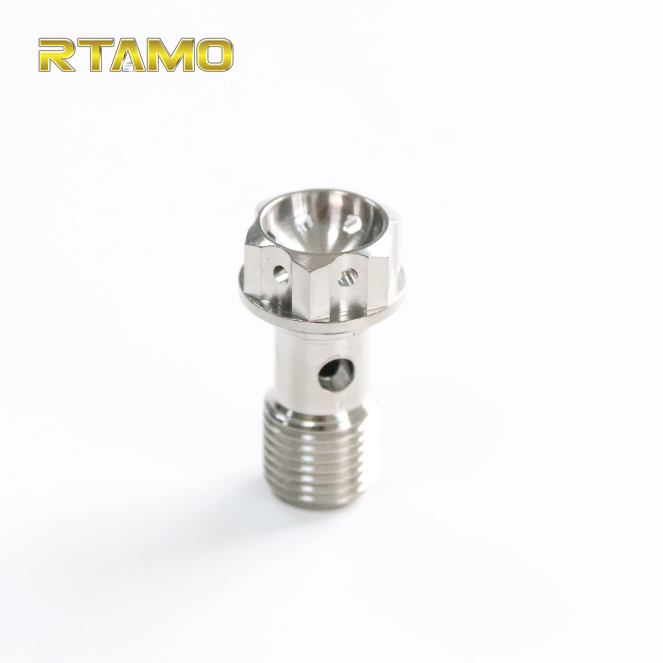 Titanium Banjo Bolts M10x1.0/1.25Px19 Hexagon Hollow Head Screws For Brake Hose Line Master Cylinder Motorcyle Parts