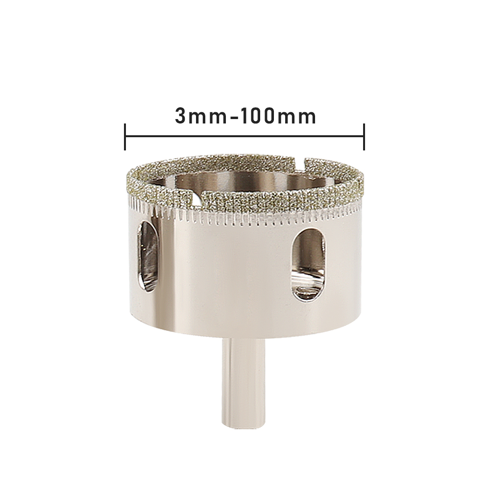 1Pc 3-100mm Sega a tazza per vetro Punte da trapano rivestite diamantate corona di perforazione per utensili elettrici in ceramica di marmo per piastrelle