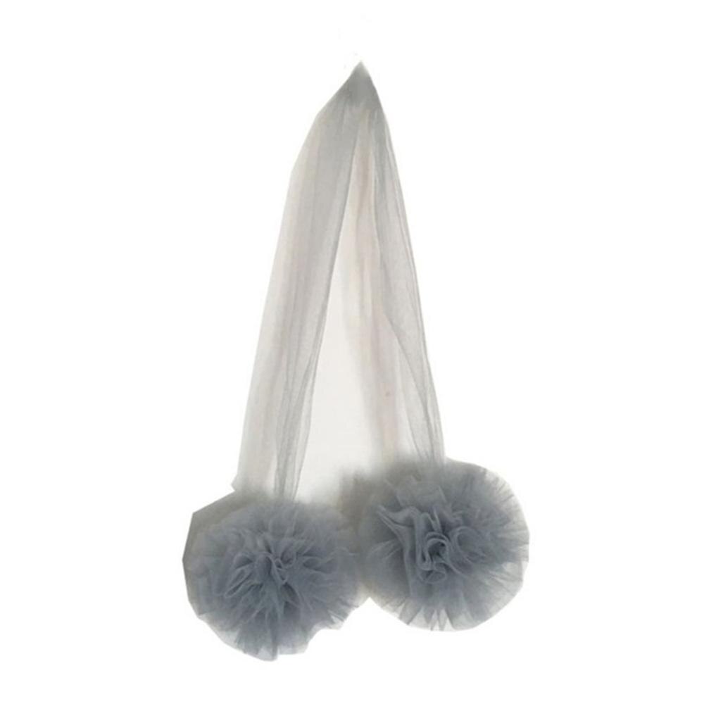 Wonder Space Elegante kinderbed hemel - kant chiffon gaas met pompons